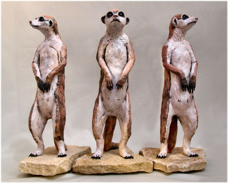 Meerkats (group of 3)